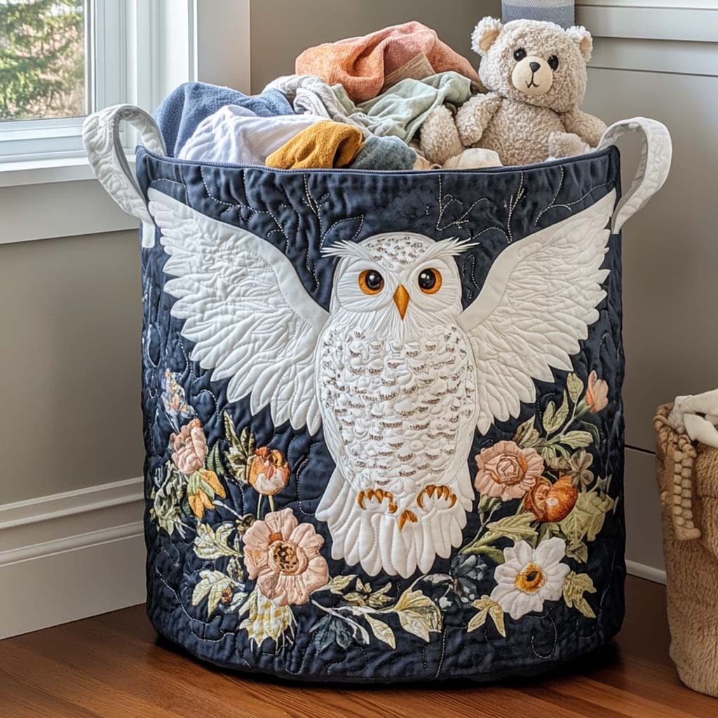 Little Screech Quilted Laundry Basket Hamper Basket Owl Merchandise Gifts