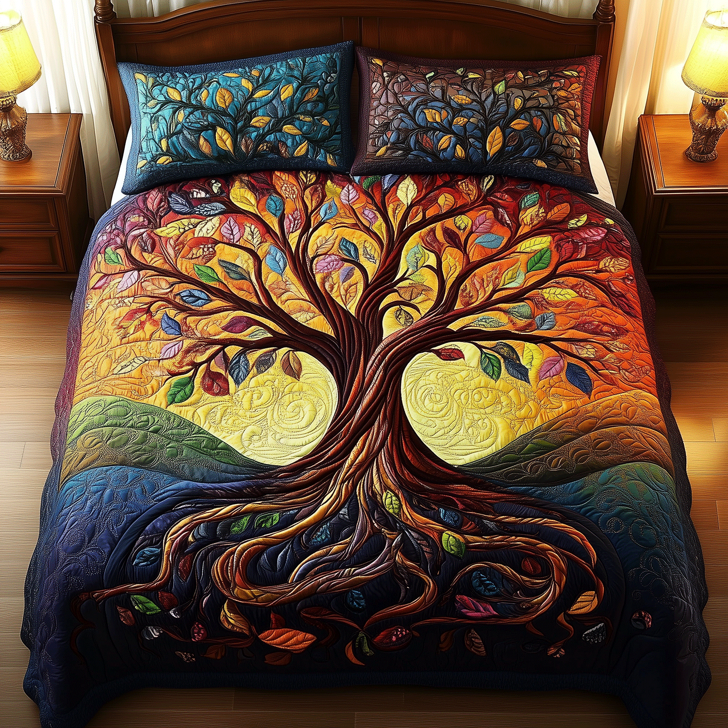 Living Essence Coverlet Quilted Bedding Set Cute Bed Sets For Teens Tree Of Life Themed Gifts