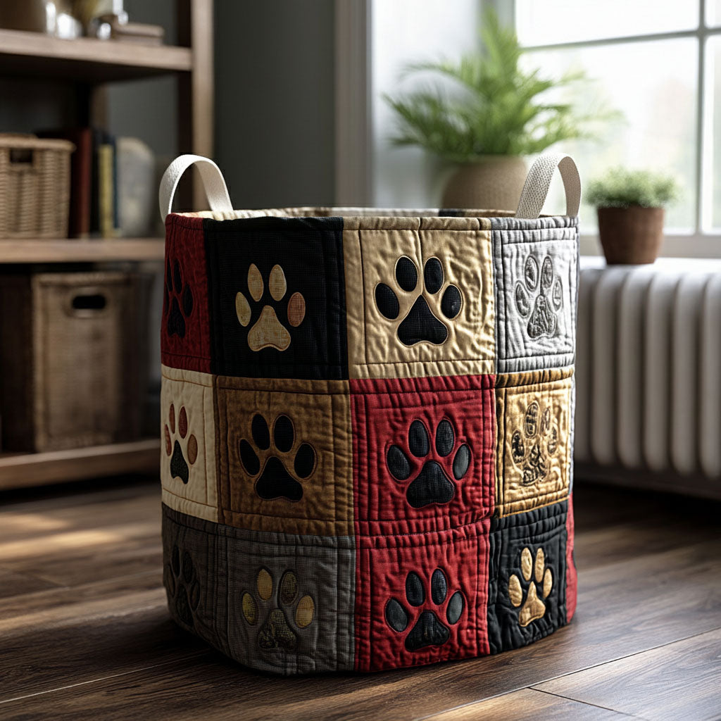 Lodge Life Pawwork Quilted Laundry Basket Rustic Laundry Hamper Good Fathers Day Gifts