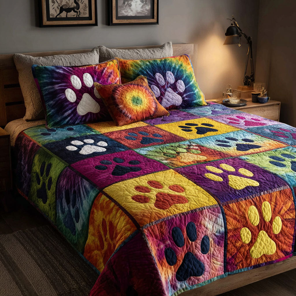 Loving Paws Quilted Bedding Set Unique Sheet Sets Best Presents For Cat Lovers