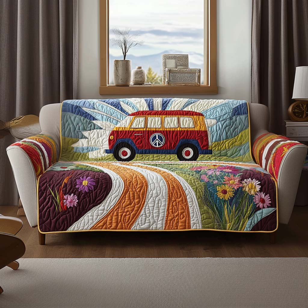 Magic Highway Quilted Sofa Cover Best Slip Covers For Furniture Good Gifts For Mom