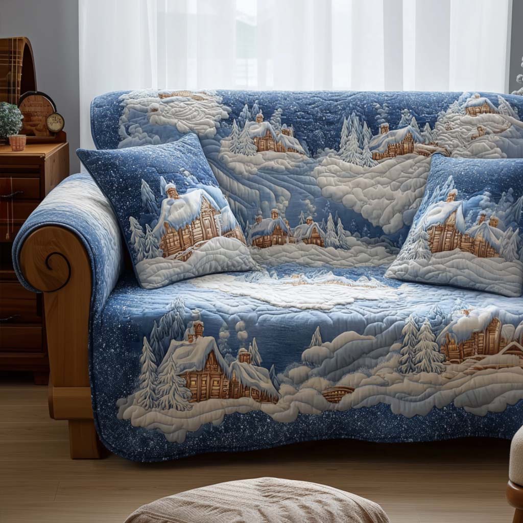 Magic Night Quilted Sofa Cover Holiday Living Decorations Family Christmas Presents