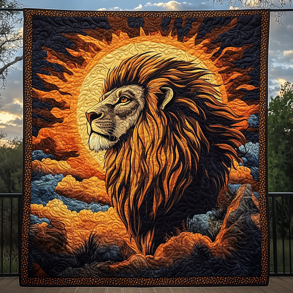 Majestic Roar Quilted Blanket Cool Bedroom Decor Dad Gifts For Father's Day 2026