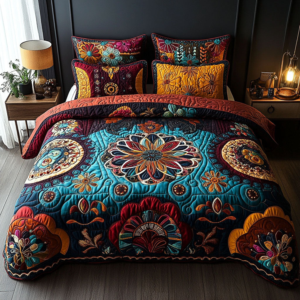 Mandala Dream Quilted Bedding Set Best Bed Sheet Set Awesome Mother's Day Gifts For Mom