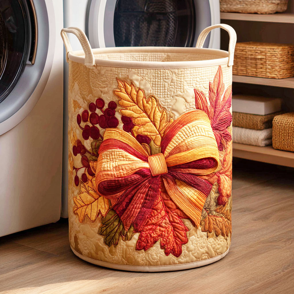 Maple Charm Quilted Laundry Basket Modern Laundry Hamper Best Gift For Mother In Law