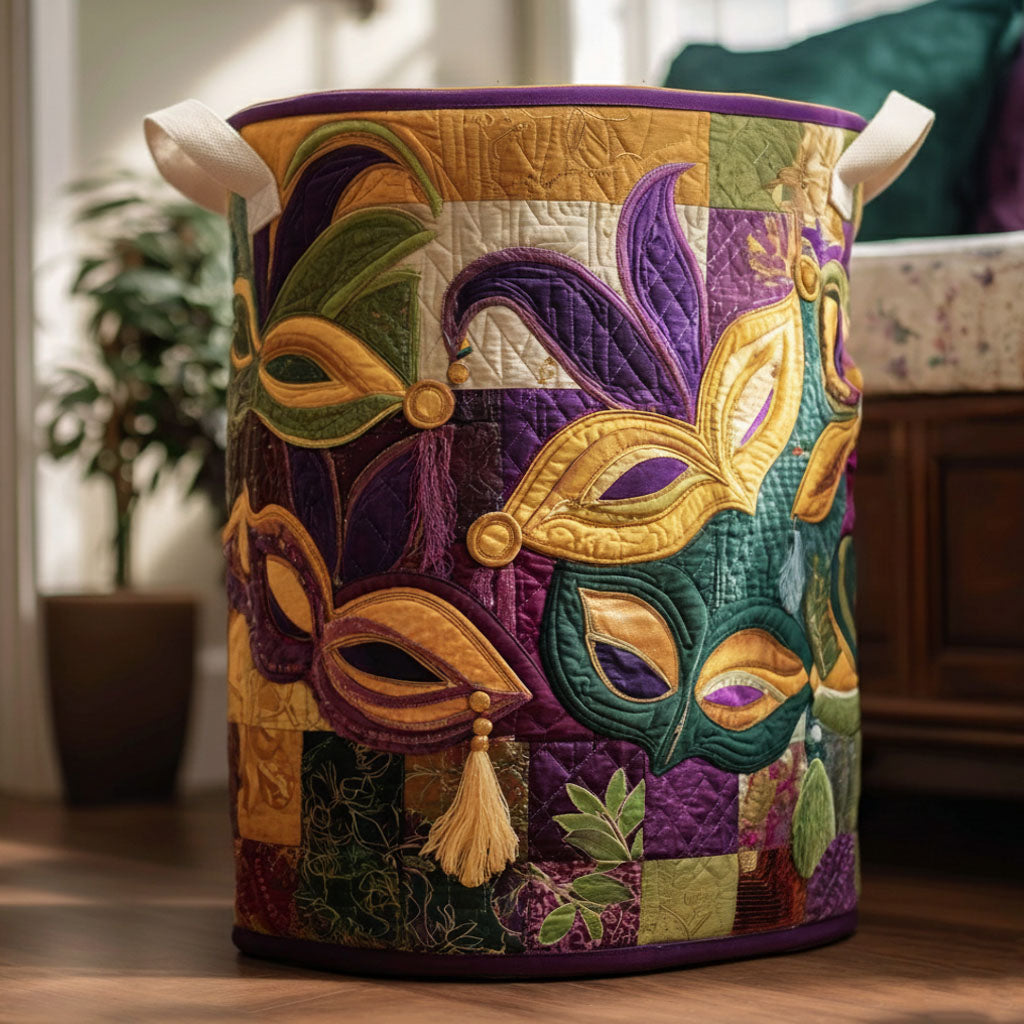 Mardi Enchantment Quilted Laundry Basket Best Looking Laundry Hampers Mardi Gras Gift Shop