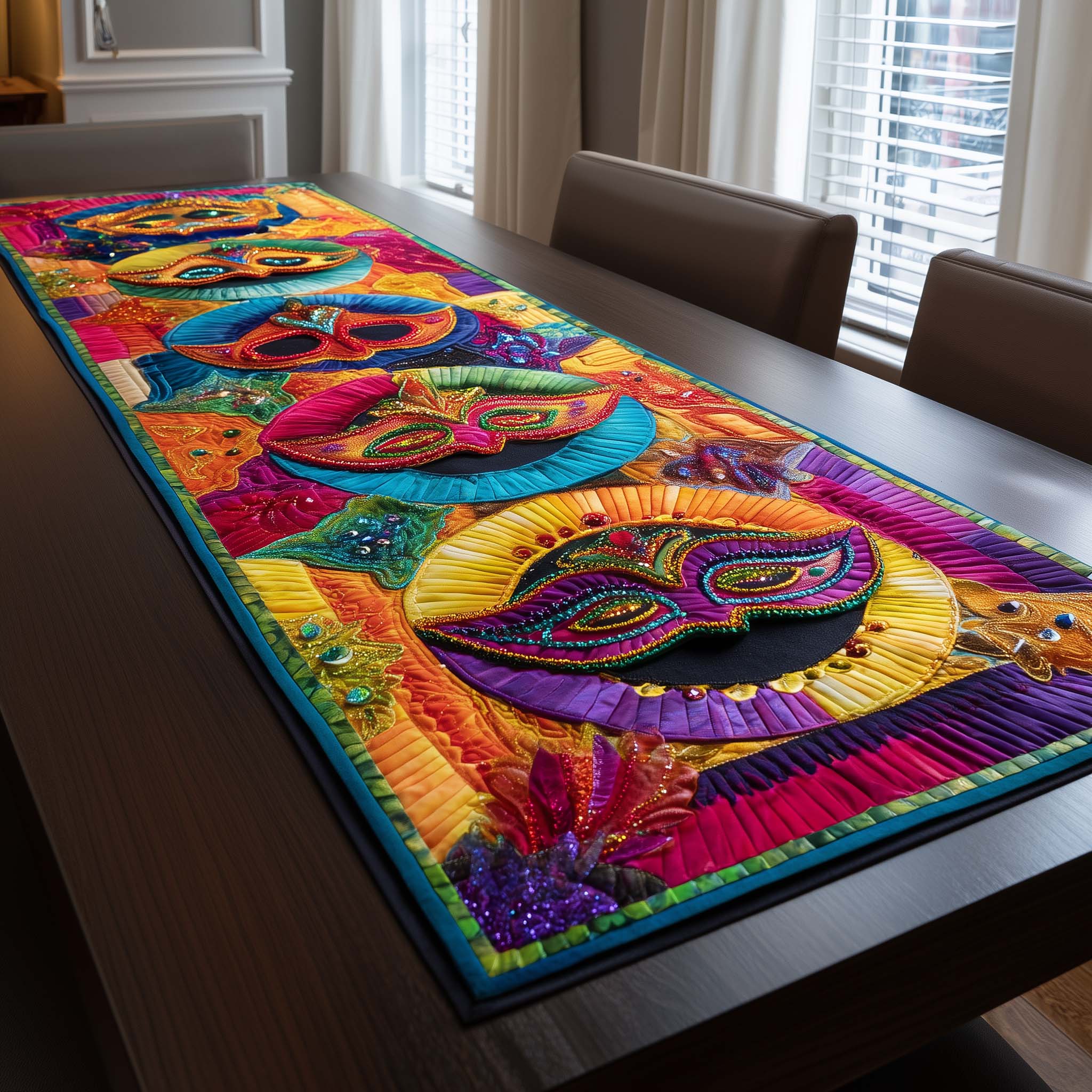 Mardi Gras Quilted Table Runner Elegant Holiday Table Runners Mardi Gras Gift Ideas