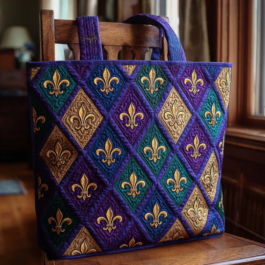 Mardi Magic Quilted Tote Bag Cool Tote Bags For Women Good Mothers Day Gifts