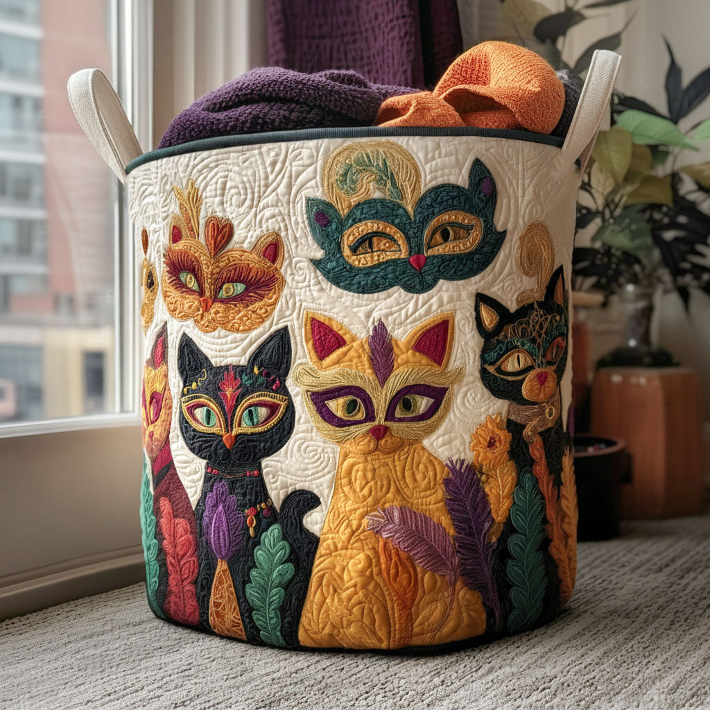 Mardi Paws Quilted Laundry Basket Unusual Laundry Basket Nice New Home Gifts