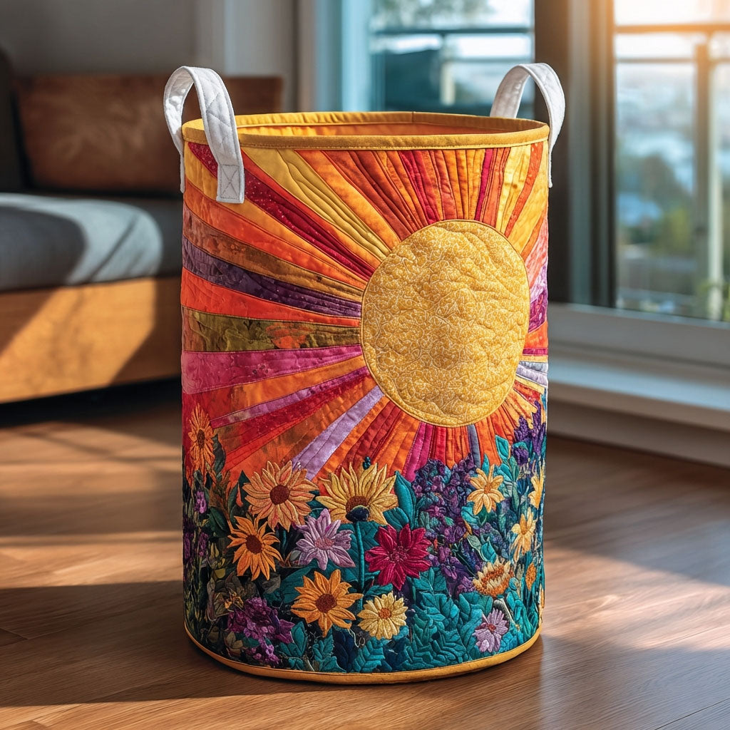 Meadow Bloom Quilted Laundry Basket Unique Laundry Hamper Best Gifts For Mom Birthday