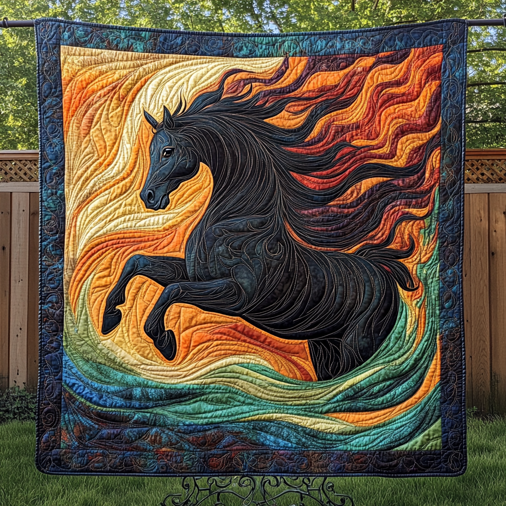 Meadow Breeze Quilted Blanket Bed Bedding Set Great Father's Day Presents