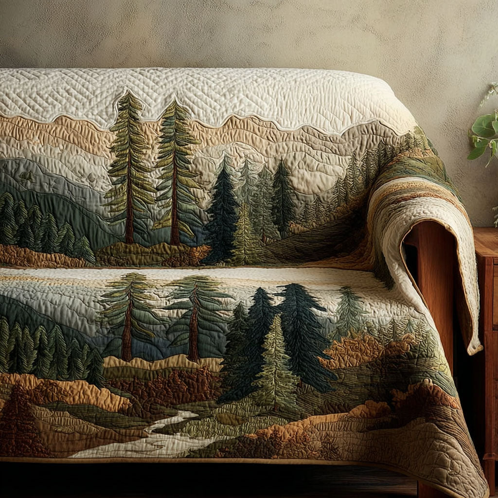 Meadow Crest Quilted Sofa Cover Couch Protector Gift Ideas For Mom