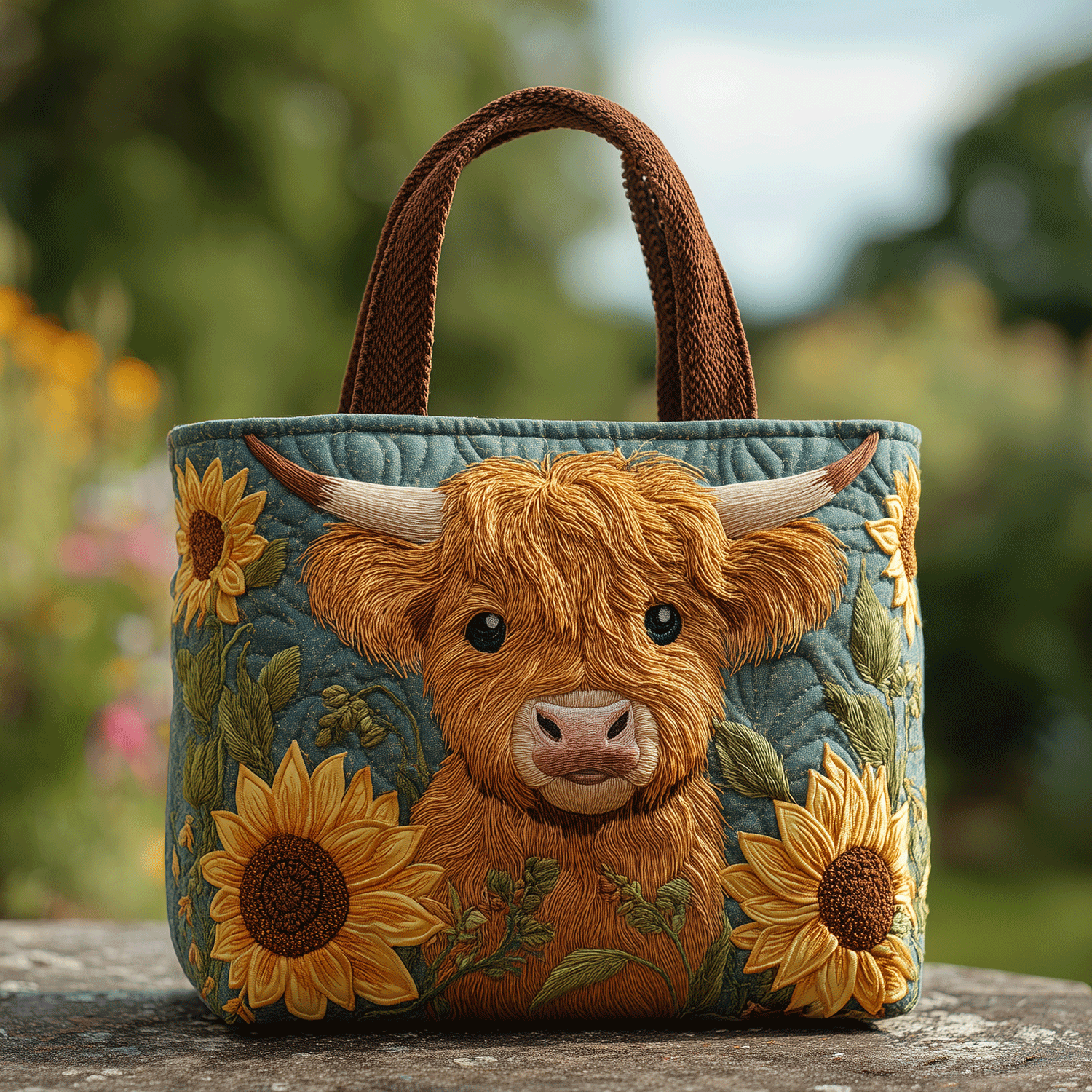 Meadow Moo Quilted Tote Bag Perfect Tote Bag Great Gifts For Mom