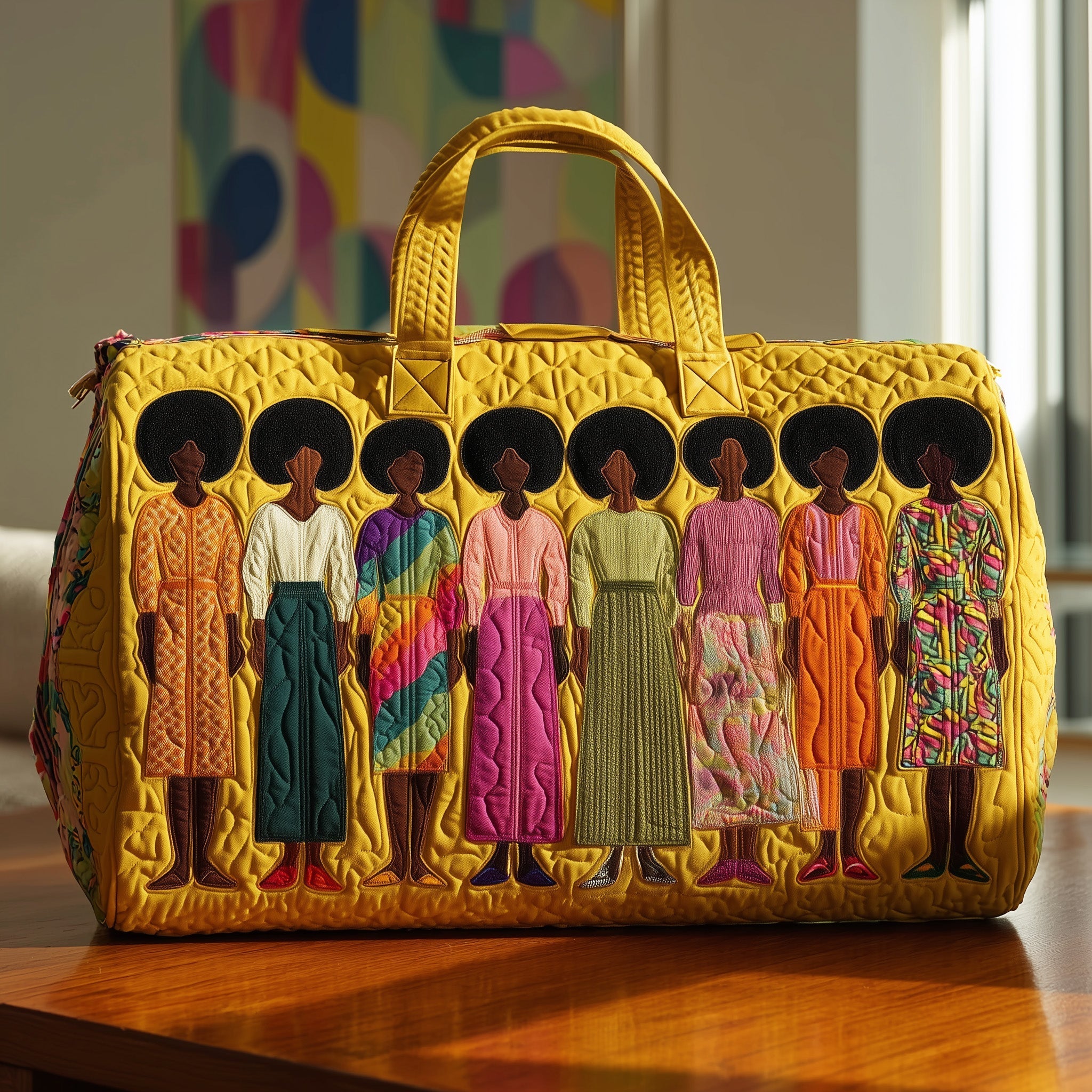 Melanin Quilted Duffle Bag Large Duffel Bag For Women Last Minute Mother's Day Ideas