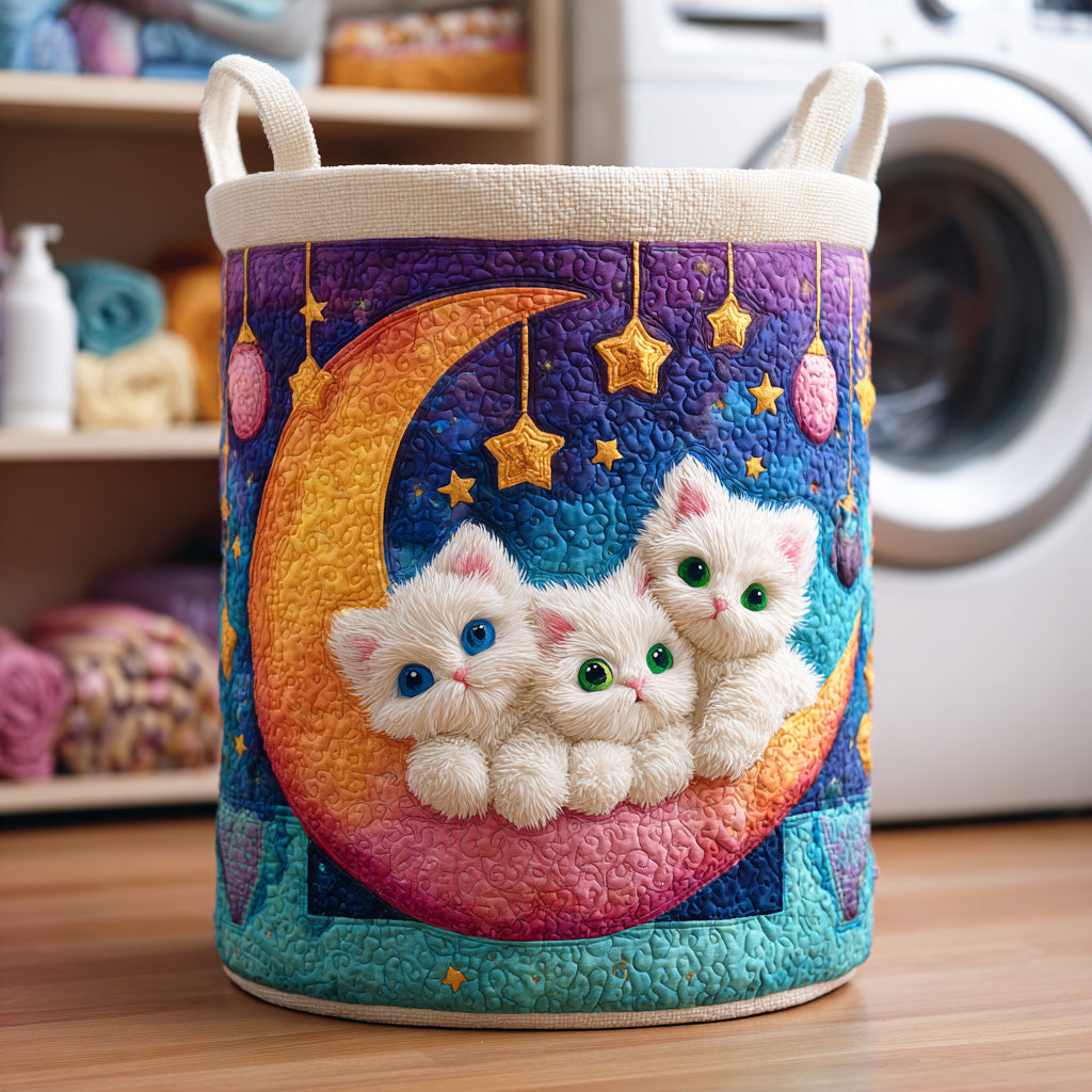 Meow Parade Quilted Laundry Basket Unusual Laundry Basket Mother's Day Gifts For Wife