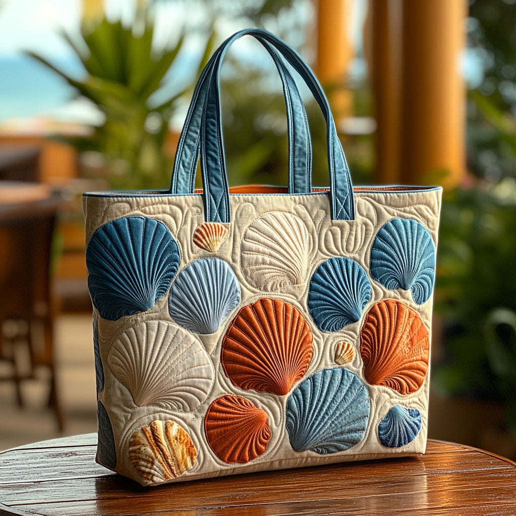 Mermaid Shells Quilted Tote Bag Best Everyday Tote Bag Mother's Day Gifts