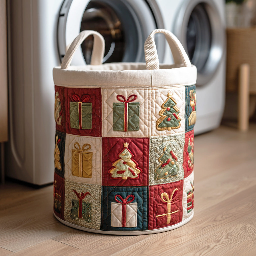 Merry Cabin Lane Quilted Laundry Basket Home Decor Styles Daughter Gifts Christmas