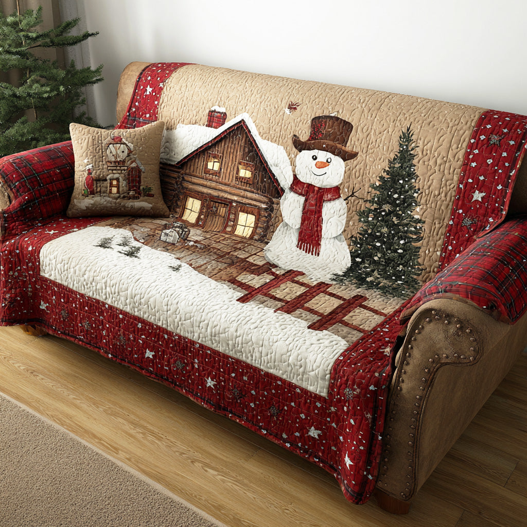 Merry Frost Field Quilted Sofa Cover Furniture Covers Mother In Law Christmas Gift