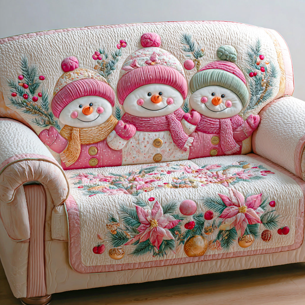 Merry Frost Night Quilted Sofa Cover Sofa Seat Covers Holiday Gifts For Employees