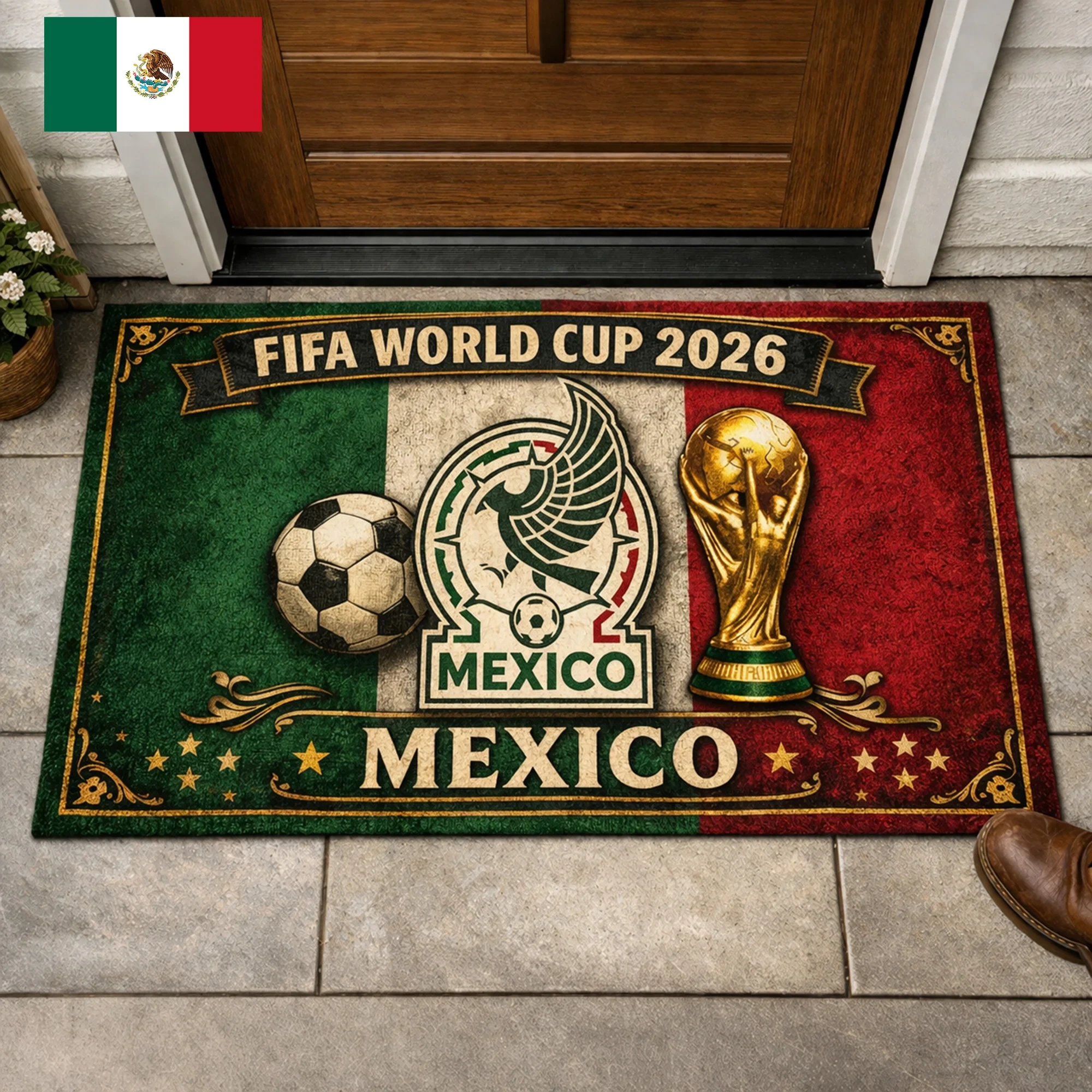 Mexico FIFA World Cup 2026 Doormat Mexico 2026 FIFA World Cup Merch Gift Idea For Mexican