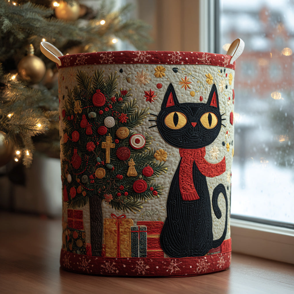 Midnight Noel Quilted Laundry Basket Unique Laundry Hamper Grandma And Grandpa Christmas Ornaments