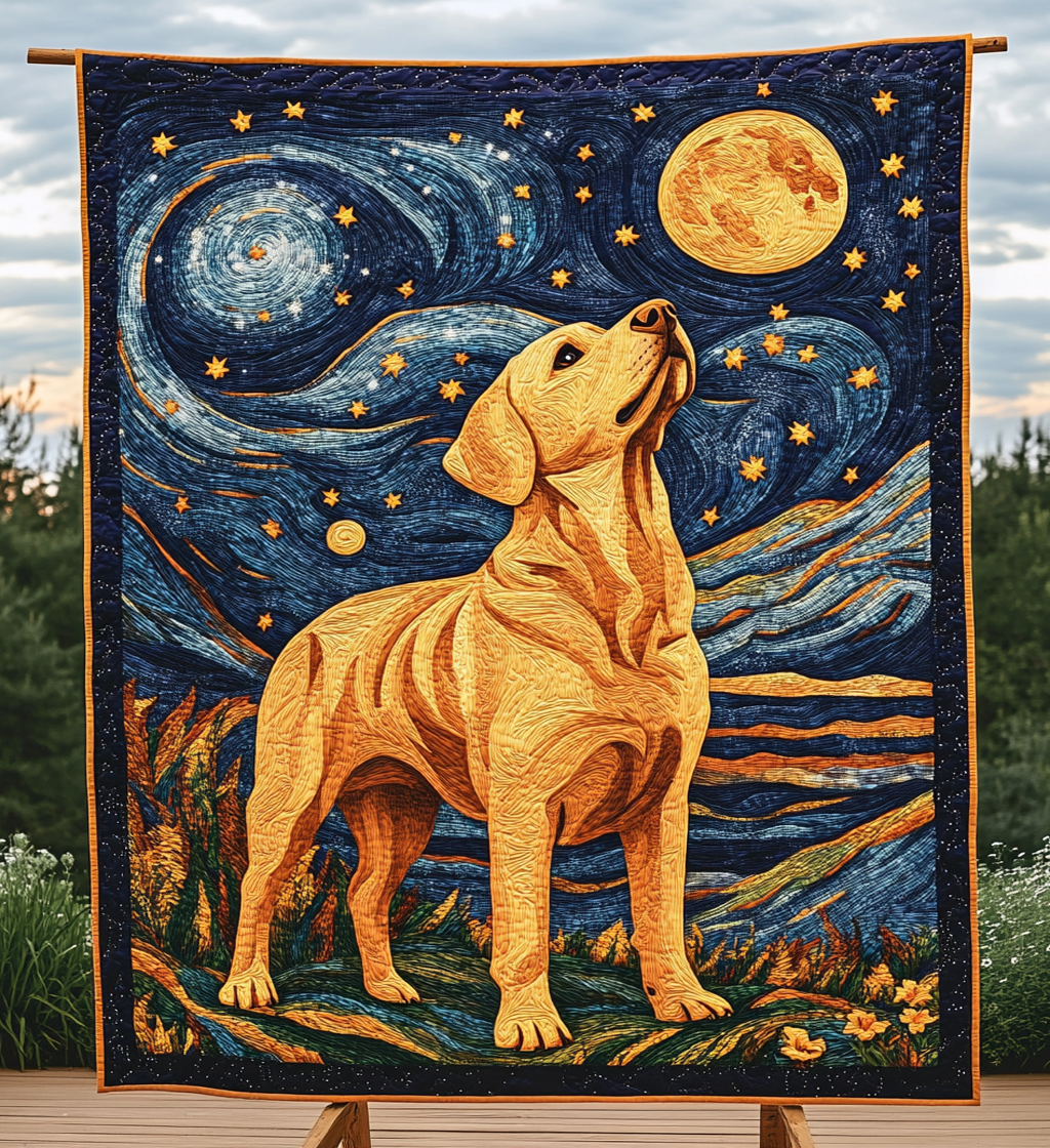 Midnight Retriever Quilted Blanket Best Comforter Sets Labrador Gift Ideas