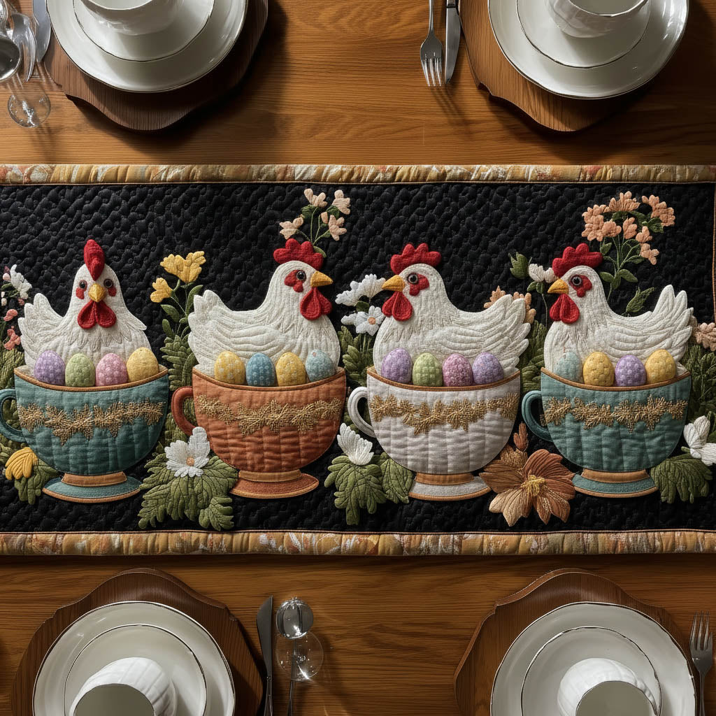 Miracle Easter Quilted Table Runner Religious Easter Table Decorations Gift Ideas For Rabbit Lovers