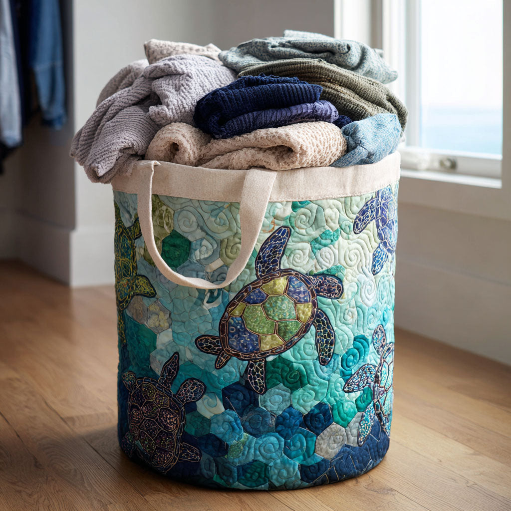 Moon Tide Quilted Laundry Basket Modern Laundry Hamper Thoughtful Gifts For Mom