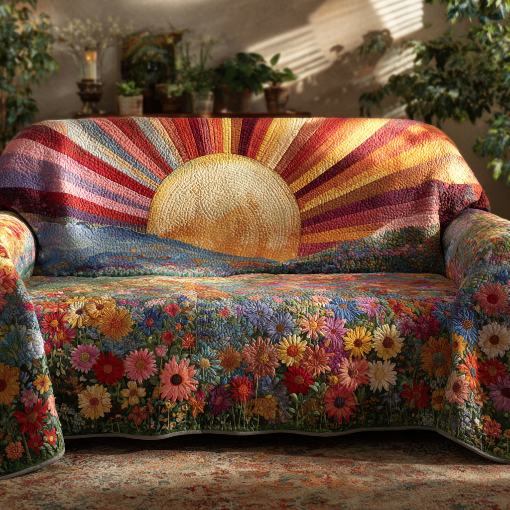 Morning Glow Quilted Sofa Cover Good Sofa Covers Gifts For New Dads