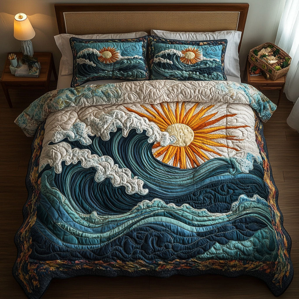 Morning Rays Quilted Bedding Set Best Bed Sheet Set Awesome Mother's Day Gifts For Mom