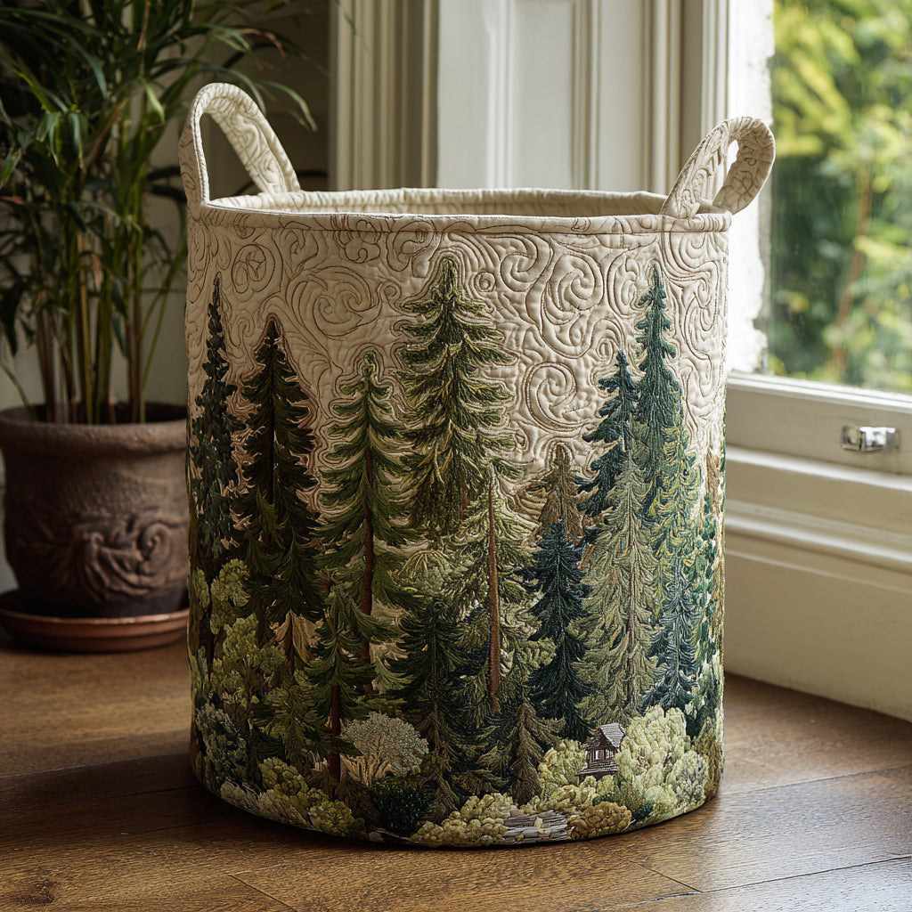 Mossy Trail Quilted Laundry Basket Unique Laundry Hamper Ideas Cool Gifts For Dad