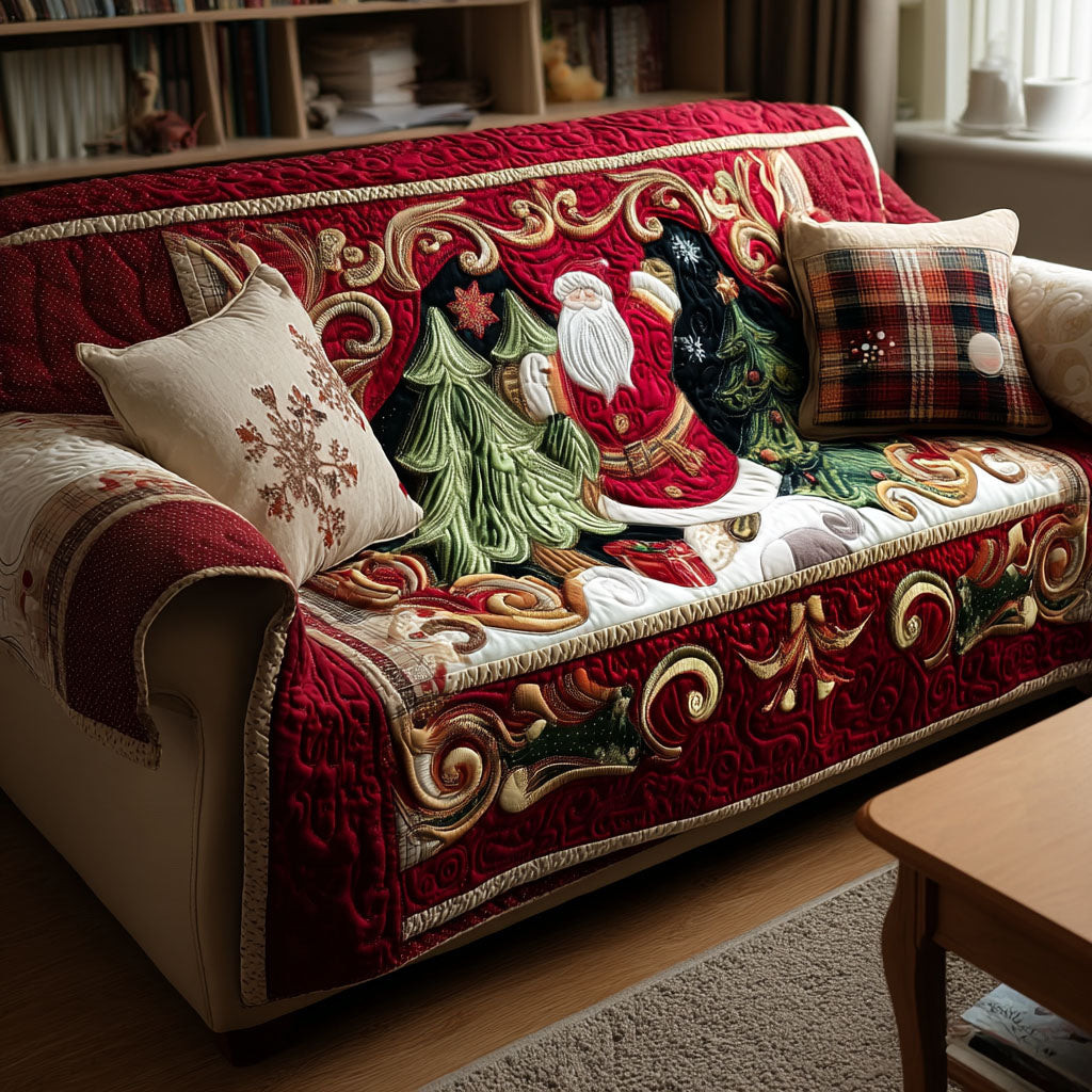 Mountain Christmas Quilted Sofa Cover Couch Cushion Covers Christmas Present Ideas