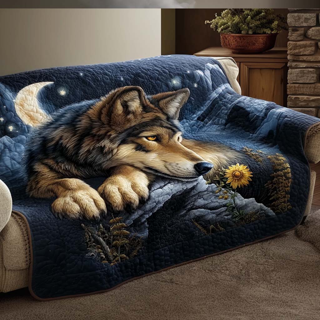 Mountain Dweller Quilted Sofa Cover The Best Couch Slipcovers Unique Gifts For Wolf Lovers