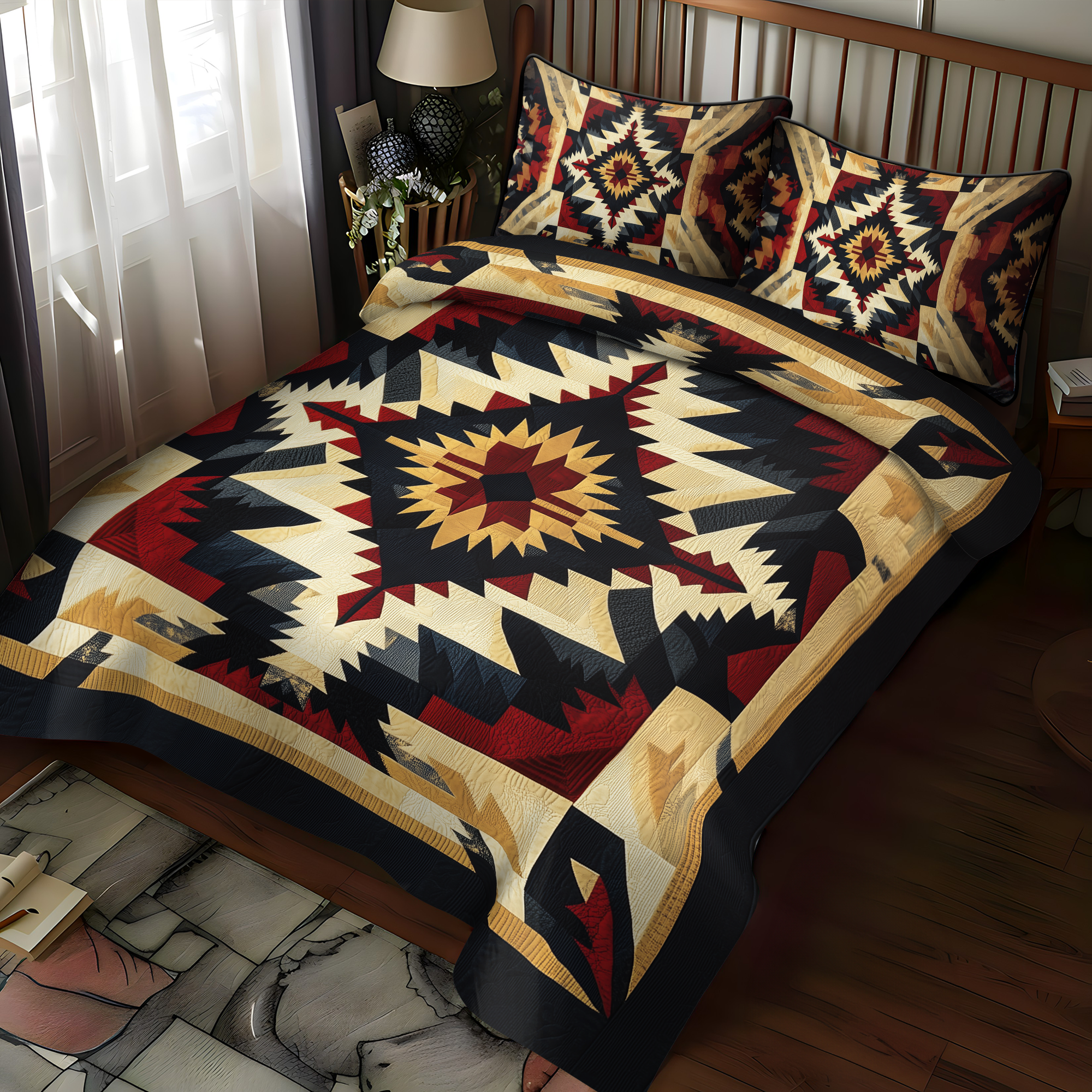 Mountain Echo Quilted Bedding Set Best Comforter Sets Native American Presents