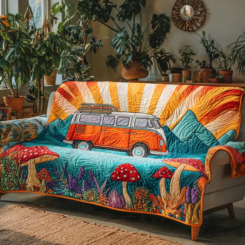 Mountain Escape Quilted Sofa Cover Sofa Cover For Couch Mothers Birthday Present