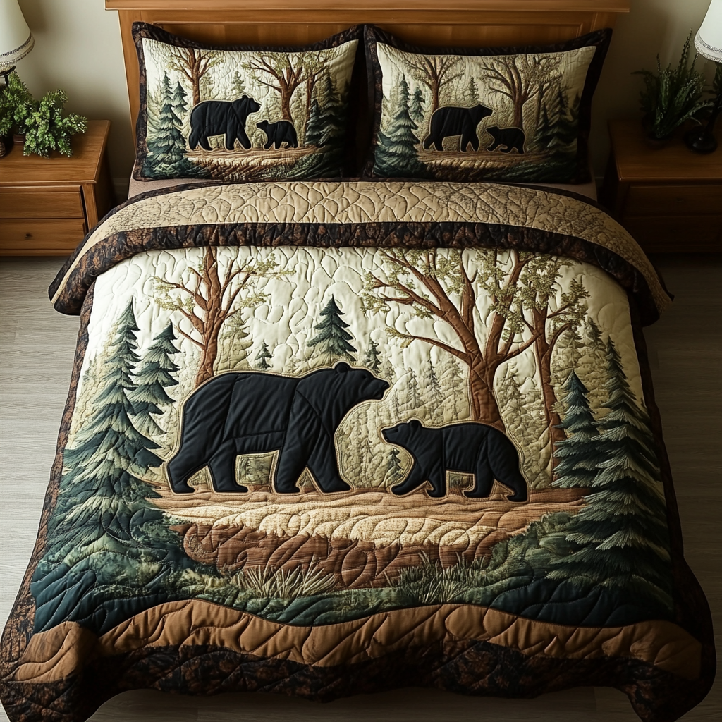Mountain Hug Quilted Bedding Set Bedroom Decor Mothers Day And Fathers Day Gifts