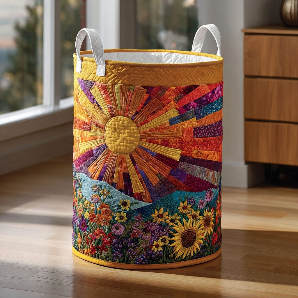 Mountain Meadow Quilted Laundry Basket Home Decor Shop Cool Gifts For Mom