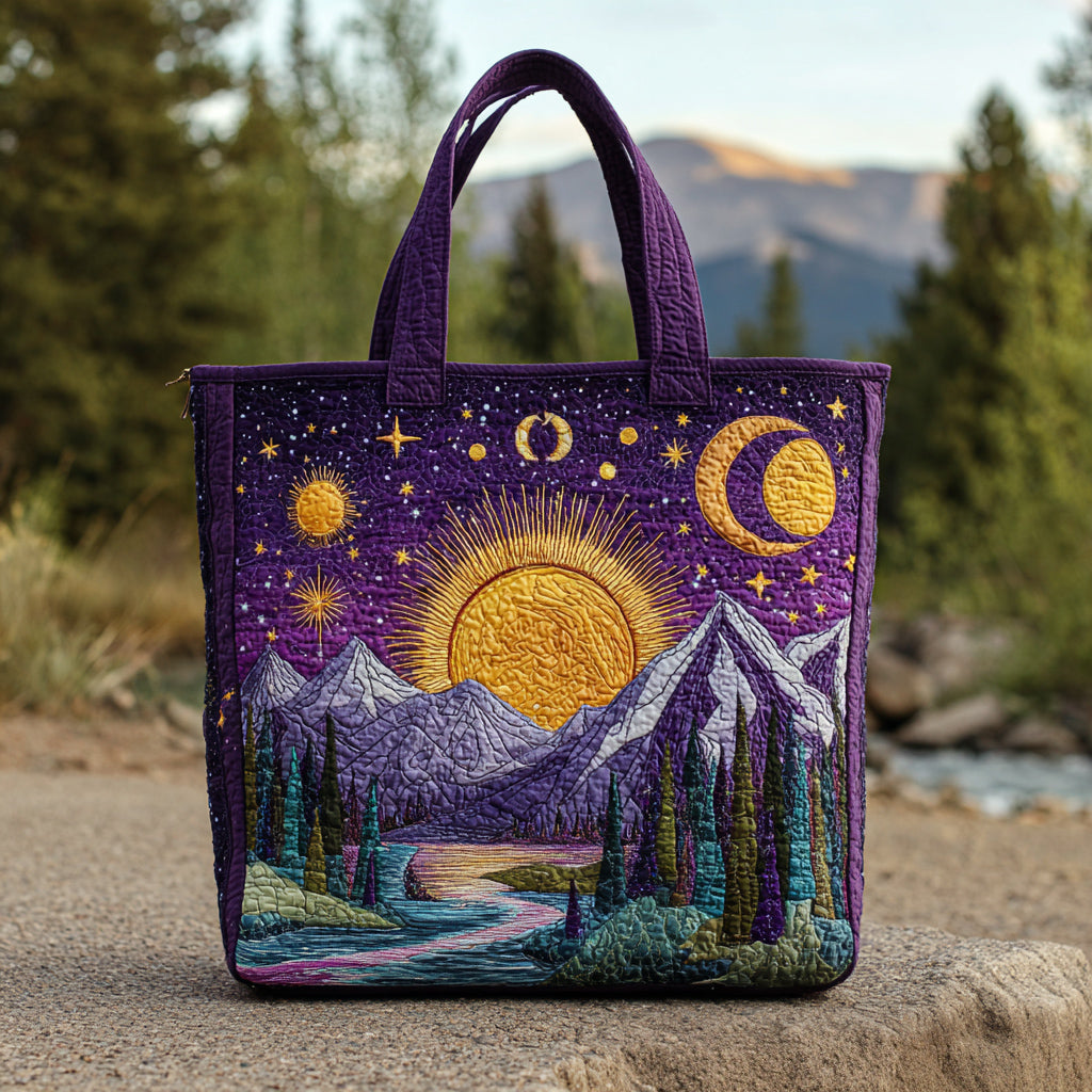 Mountain Sun Quilted Tote Bag Best Shoulder Bags For Everyday Thoughtful Mothers Day Gifts