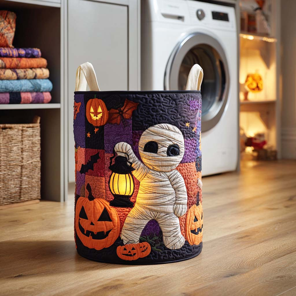 Mummy Secret Quilted Laundry Basket Best Looking Laundry Hampers Gift For Halloween