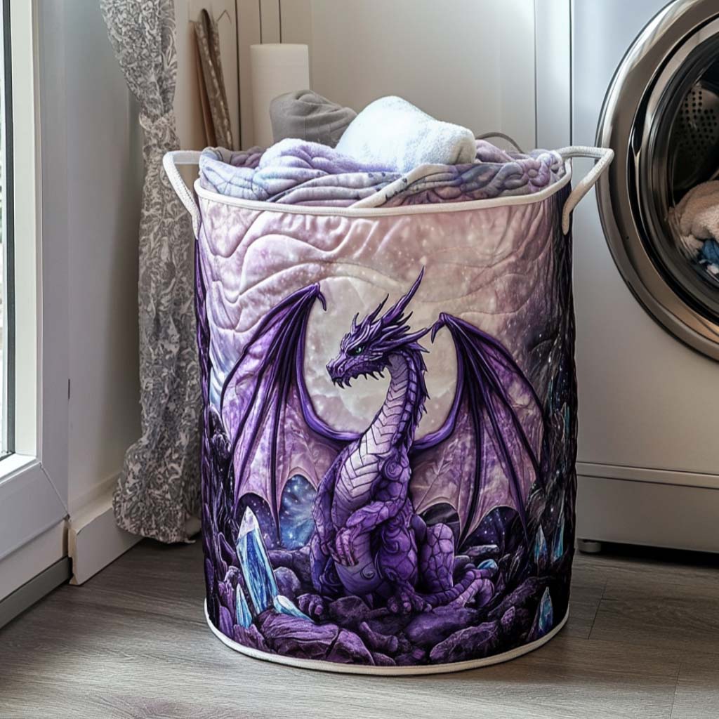 Mystic Breath Quilted Laundry Basket Best Looking Laundry Hampers Cool Gifts For Dragon Lovers