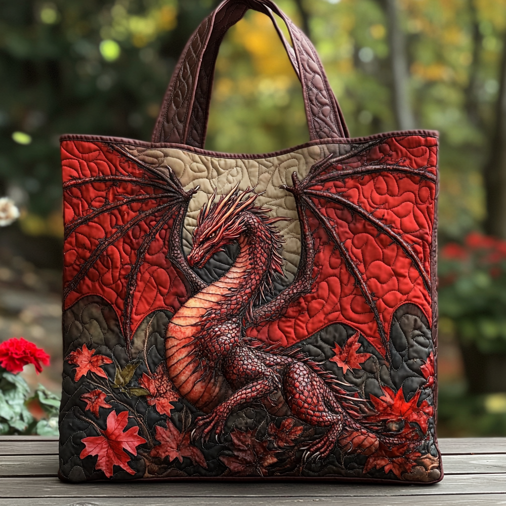 Mystic Dragon Quilted Tote Bag The Perfect Tote Bag Cool Mothers Day Gifts