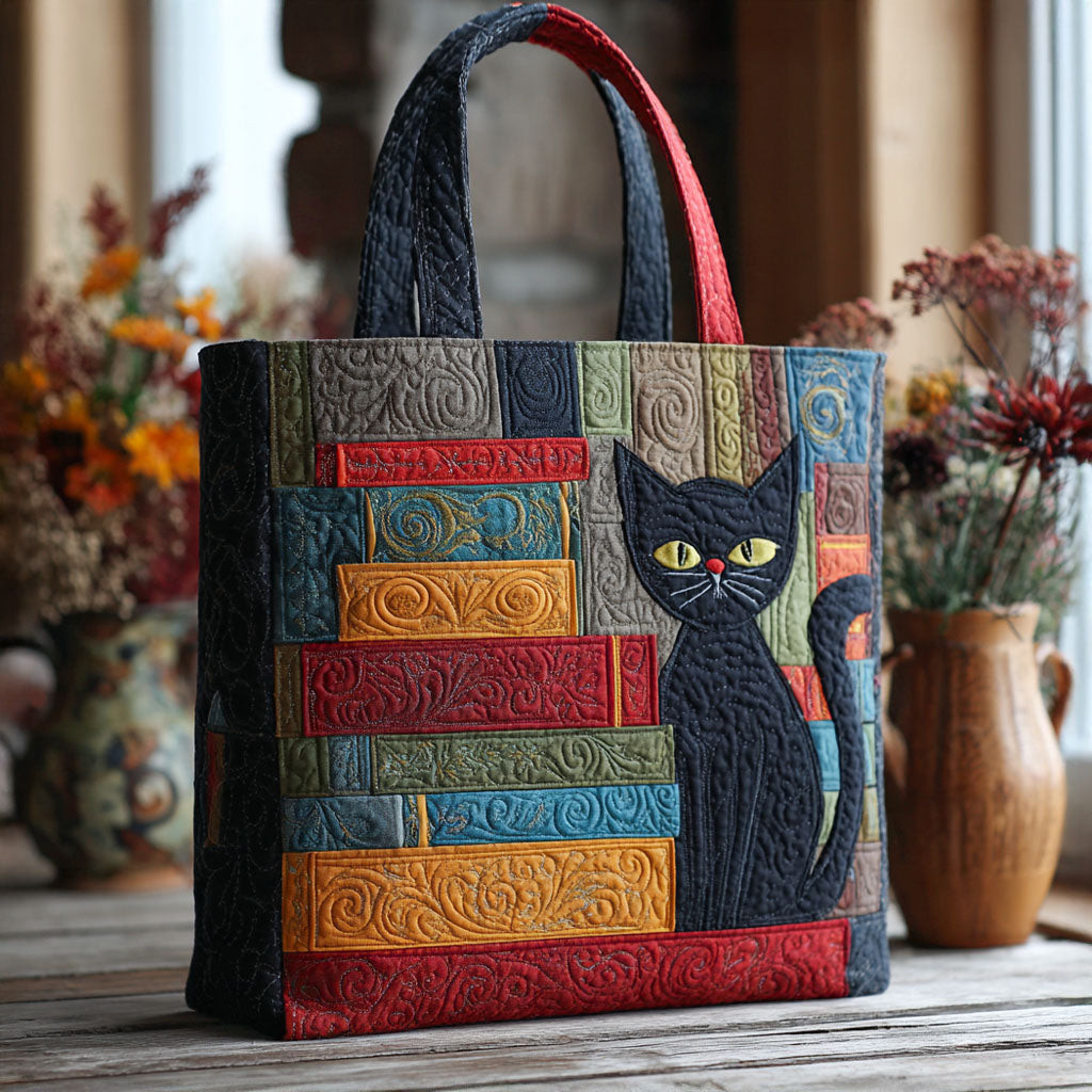 Mystic Meow Quilted Tote Bag Best Bags For Women Book Themed Birthday Gifts