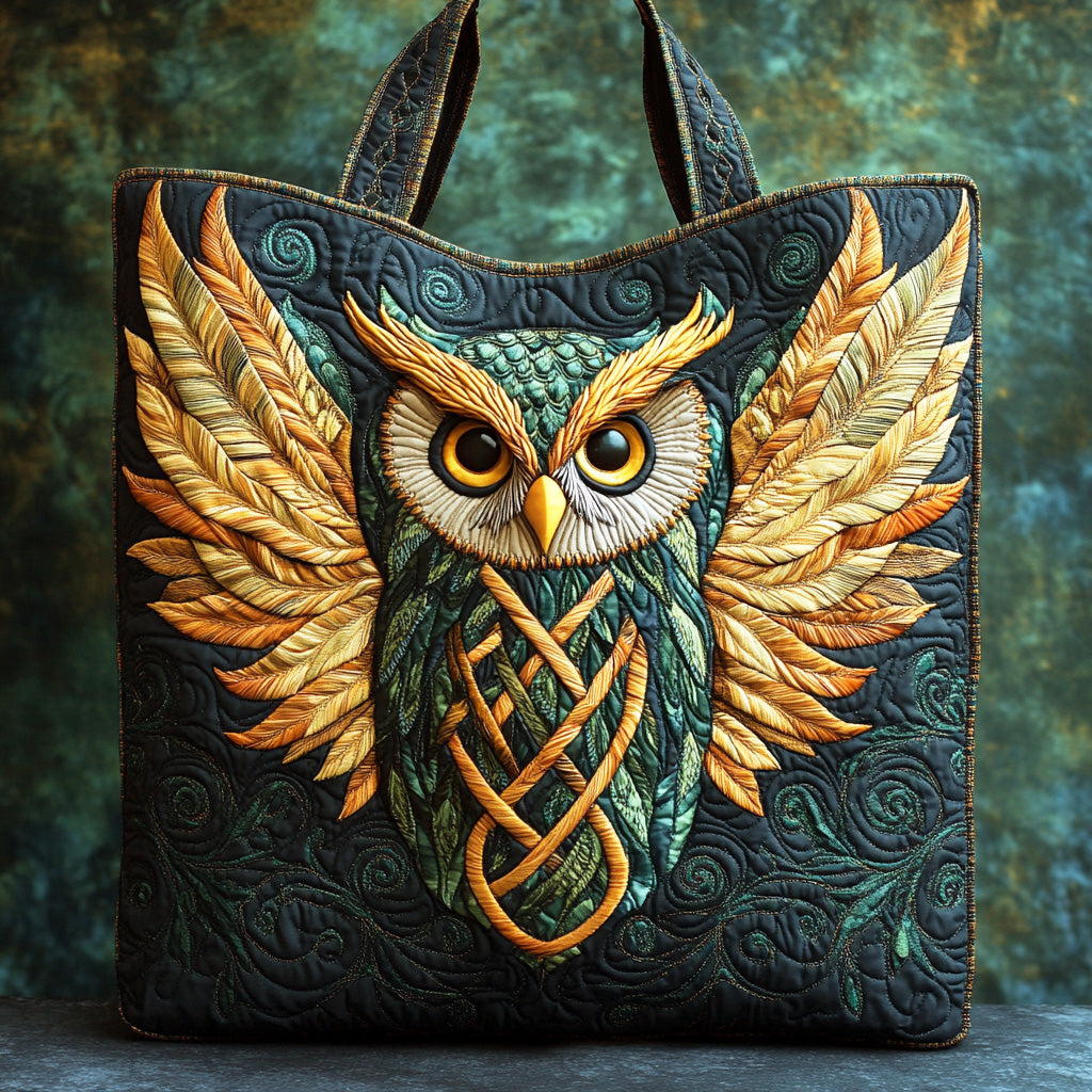 Mystic Owl Weave Quilted Tote Bag Best Everyday Shoulder Bag Birthday Presents For Mum
