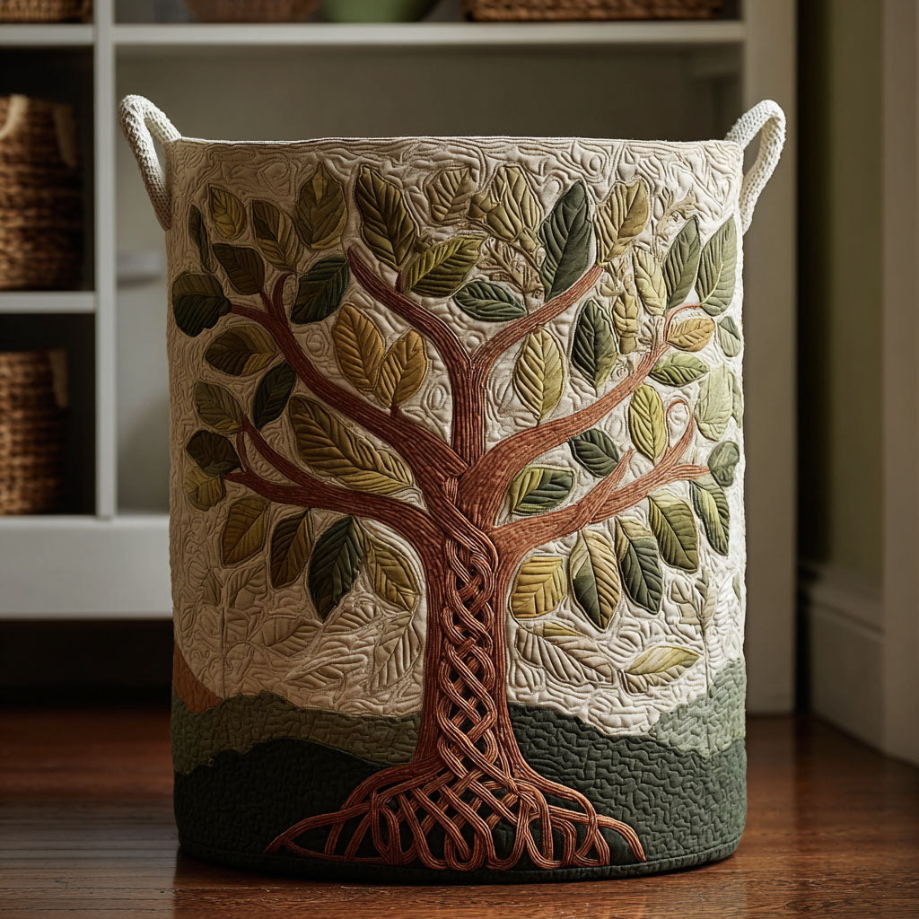 Mystic Roots Quilted Laundry Basket Laundry Room Ideas Tree Of Life Merchandise