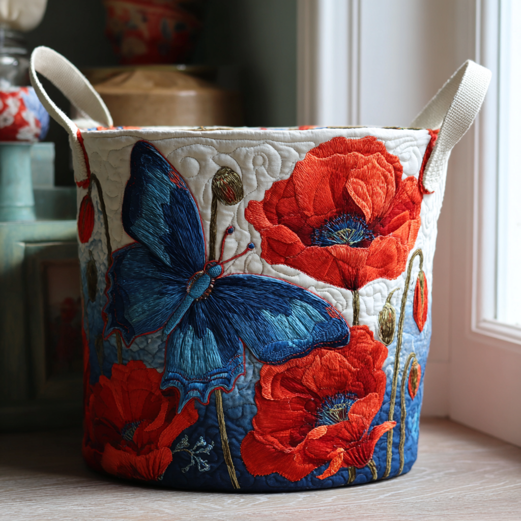 Mystic Wings Quilted Laundry Basket Basket Of Clothes Butterfly Themed Birthday Presents