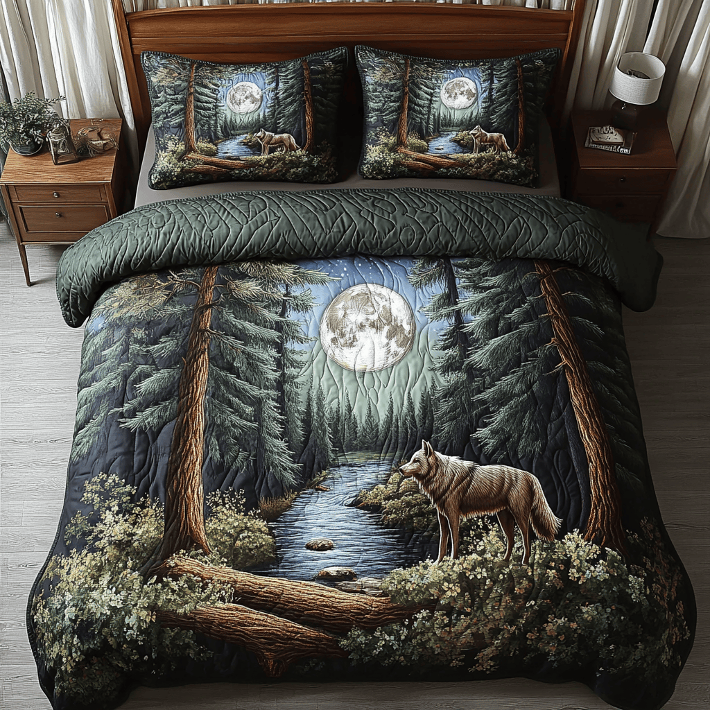 Mystic Wolf Quilted Bedding Set Cute Bed Sets For Teens Top 10 Mother's Day Gift Ideas