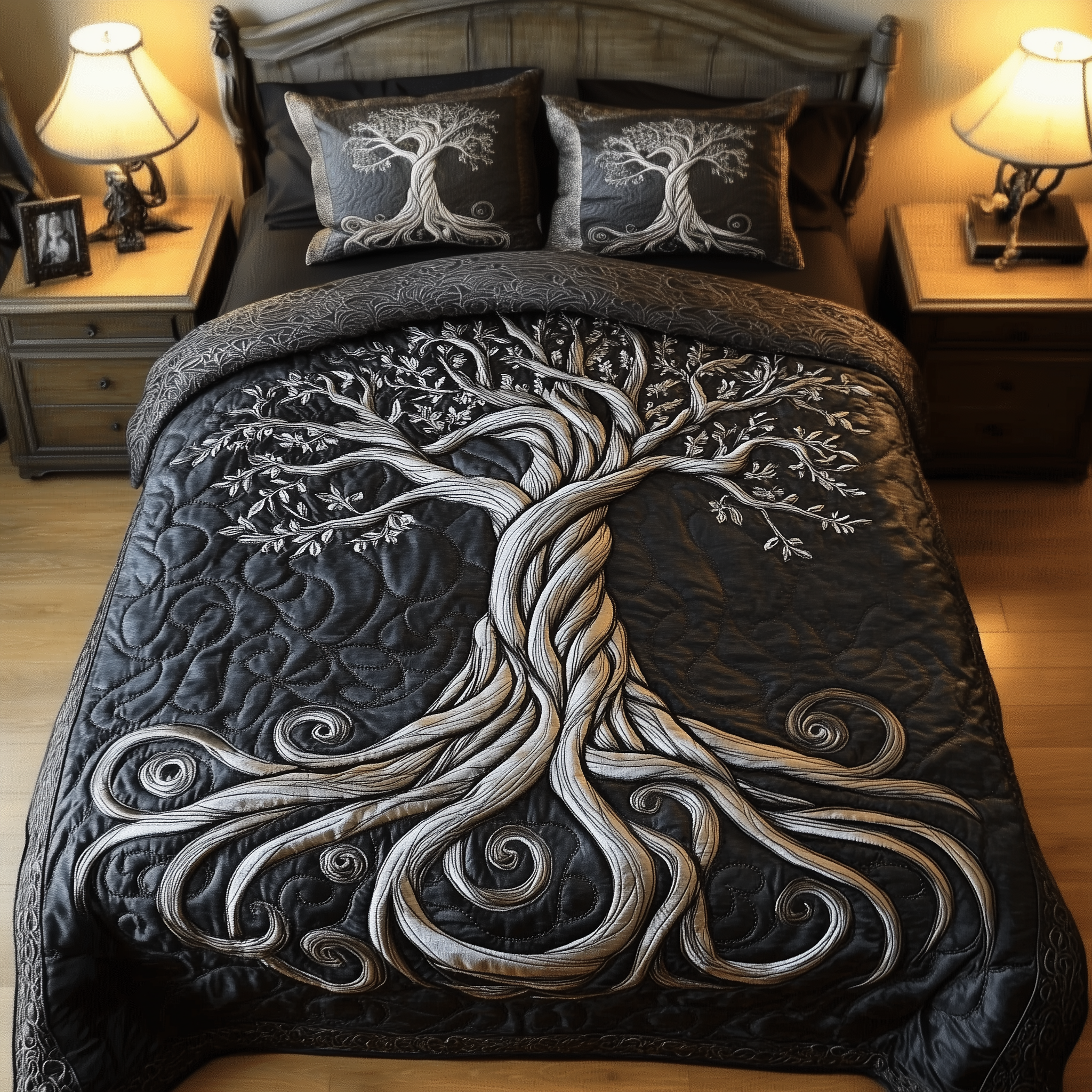 Mythic Tree of Life Quilted Bedding Set Best Sheets Ever Tree Of Life Gifts For Dad