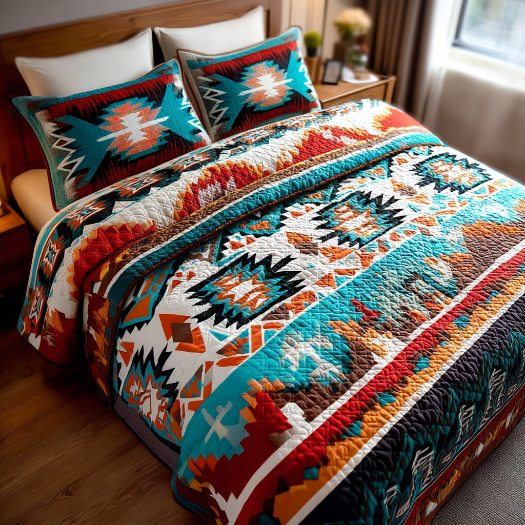 Native Spirit Quilted Bedding Set Cute Bed Sheets Native American Presents