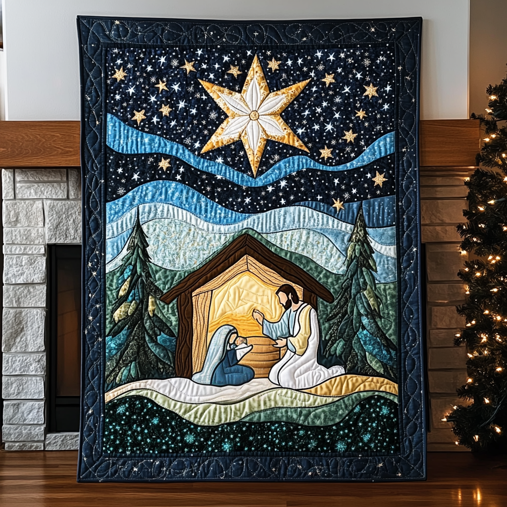 Nativity Night Quilted Blanket Bedroom Christmas Room Decor Ideas Things To Get Grandma For Christmas