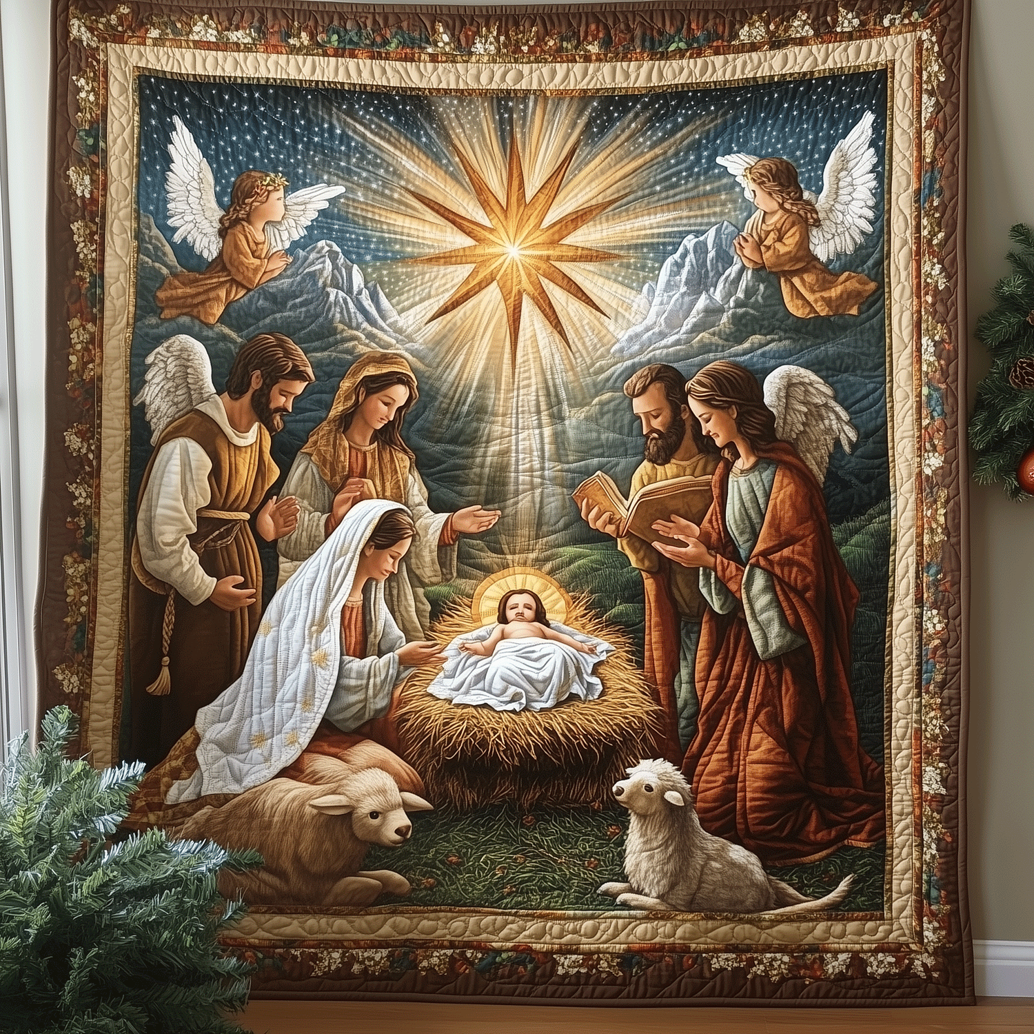 Nativity Story Quilted Blanket Christmas Bedding Duvet Cover Great Christmas Ideas Presents